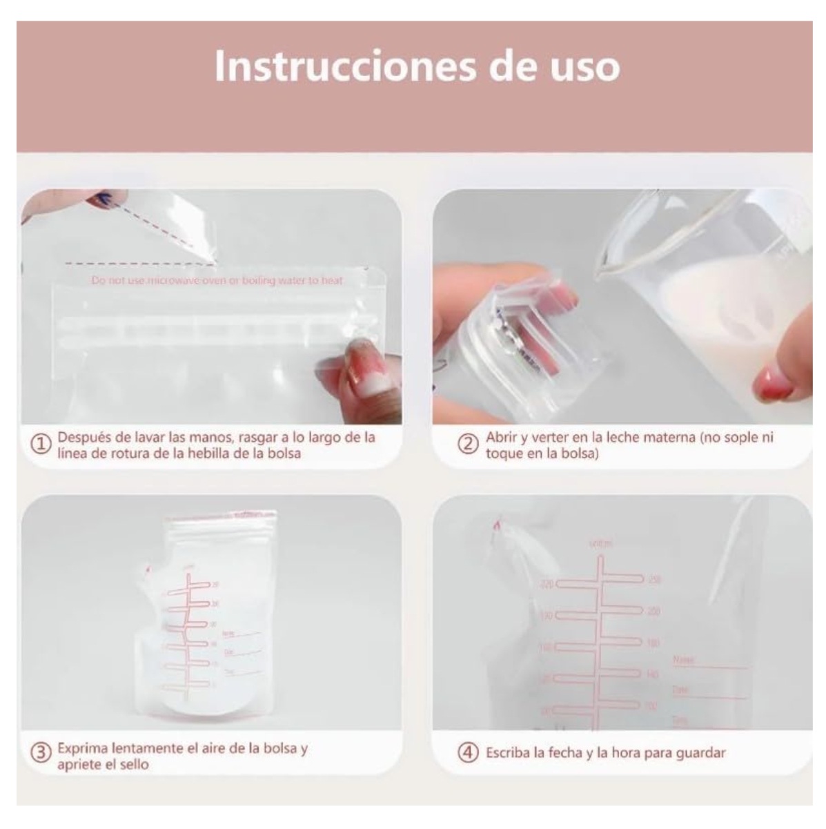 Miniatura 5 de Bolsas Para Almacenar Leche Materna X30